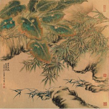 何百明国画花鸟雁荡幽谷 春风朦胧 Quiet Valley in the Yandang Mountain, Dr字画之家
