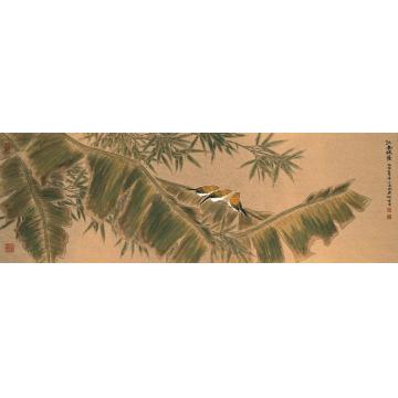 何百明国画花鸟江南绿荫 Green Tree Shades in Southern China字画之家