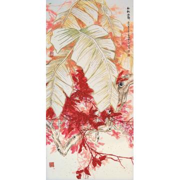 何百明国画花鸟初秋时节 Early Autumn字画之家