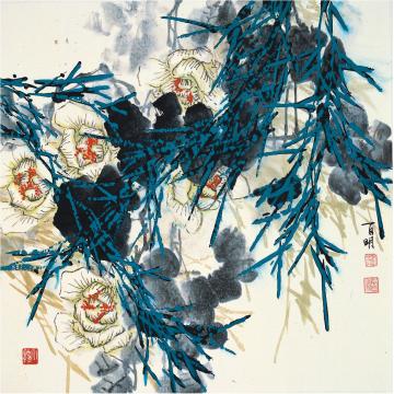 何百明国画花鸟秋天 Autumn字画之家
