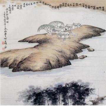 何百明国画山水江南春色 Spring on Shan Tang Street字画之家