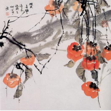 何百明国画花鸟硕果 Rich Fruits字画之家