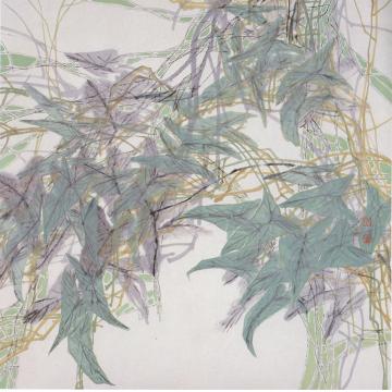 何百明国画花鸟沐浴春天 Immersed in Spring字画之家