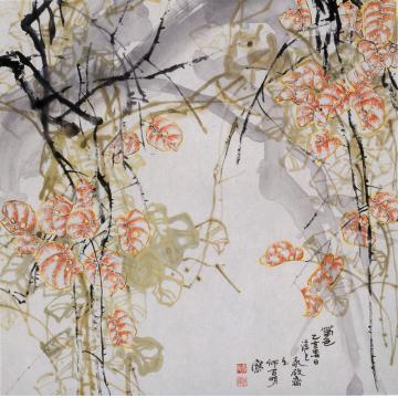 何百明国画花鸟春色 Colour of Spring字画之家