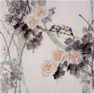 何百明国画花鸟金色时光 Golden Times字画之家