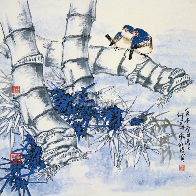 国画家何百明字画之家