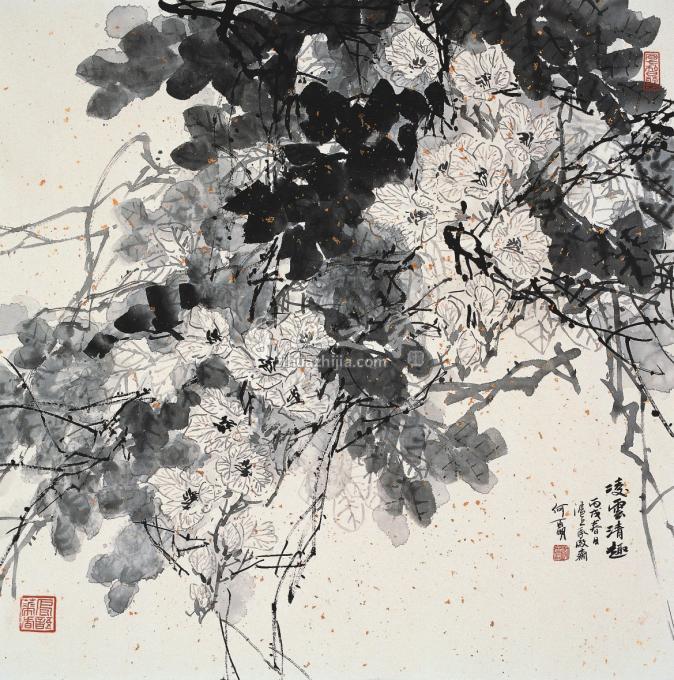国画家何百明字画之家