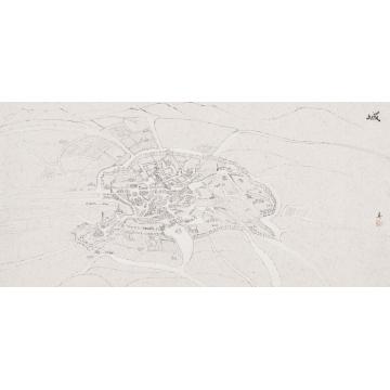 顾真真其他城　纸本　34cm×70cm　2011字画之家