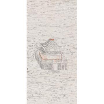 顾真真其他太湖系列　　纸本　　70cm×34cm　　2014字画之家