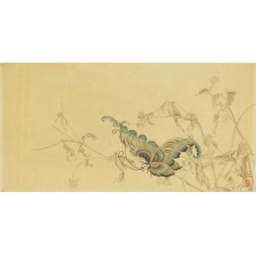 顾真真国画花鸟顾真真-孤恋花系列37字画之家
