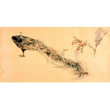 顾真真国画花鸟顾真真-凤凰于飞之玲珑映粉墙字画之家