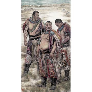 刘少宁国画人物汉子字画之家