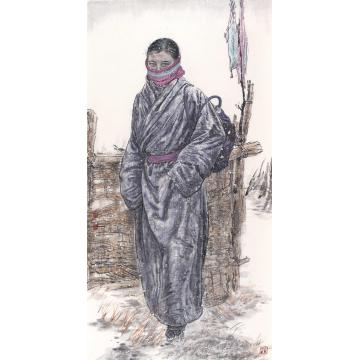 刘少宁国画人物进城字画之家