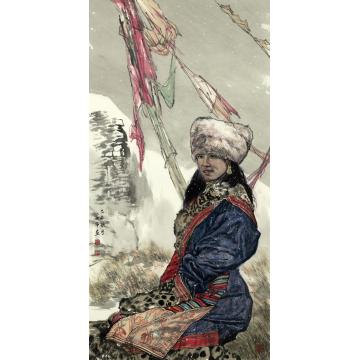 刘少宁国画人物雪霁字画之家