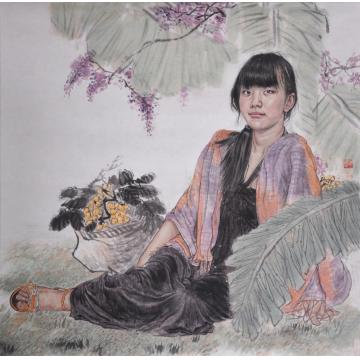 刘少宁国画人物秋实字画之家
