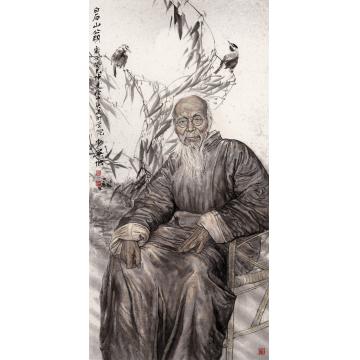 刘少宁国画人物白石山翁字画之家