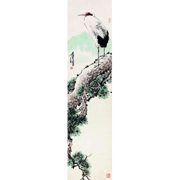 赵普国画花鸟《松鹤图》字画之家