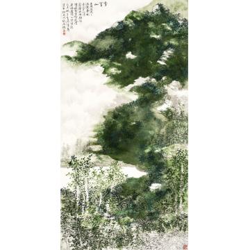 王世涛国画山水雪竇山字画之家