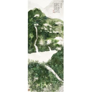 王世涛国画山水四叠潭字画之家