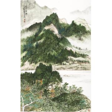 王世涛国画山水青山棹渡字画之家
