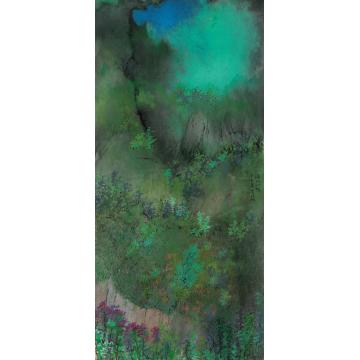 王世涛国画山水深山一隅字画之家