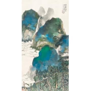 王世涛国画山水白雲翠岫字画之家