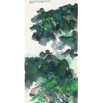 王世涛国画山水雲深聳翠字画之家