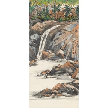王世涛国画山水大城石澗字画之家
