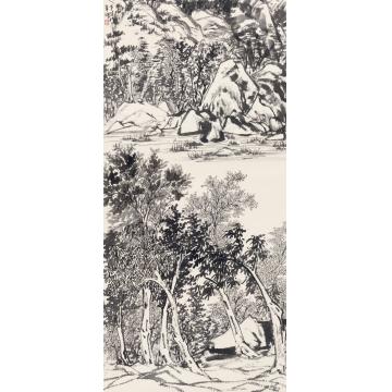 王世涛国画山水幽谷字画之家