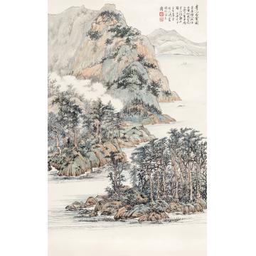 王世涛国画山水青山白雲字画之家