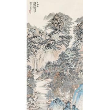 王世涛国画山水琴會圖字画之家