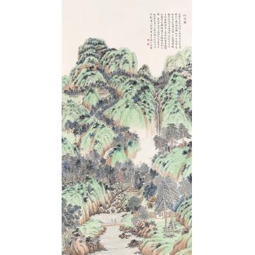 王世涛国画山水招隱圖字画之家