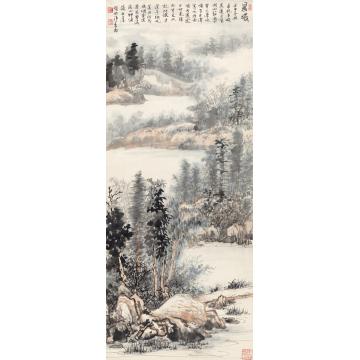 王世涛国画山水晨曦字画之家