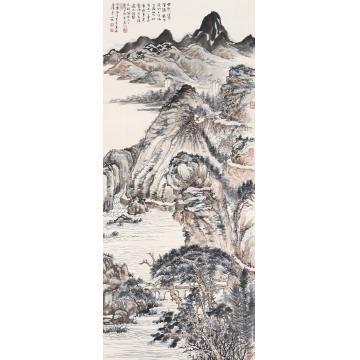 王世涛国画山水臨石濤山水字画之家