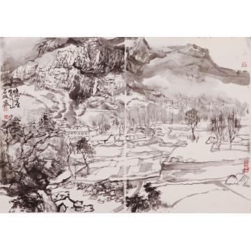 刘晓阳国画山水2012太行写生5，68x45字画之家