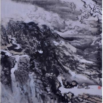 刘晓阳国画山水2012运起满山诗字画之家