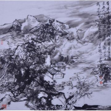 刘晓阳国画山水2012杳杳寒山道字画之家