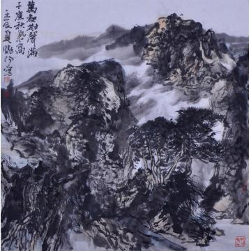 刘晓阳国画山水2012万壑千崖字画之家
