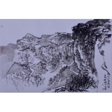 刘晓阳国画山水2012太行山写生之一字画之家