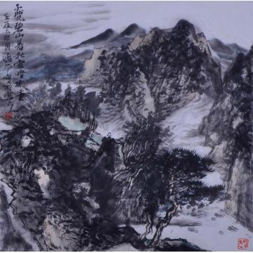 刘晓阳国画山水2012碧山秋云字画之家