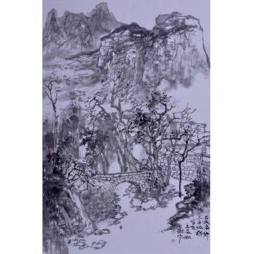 刘晓阳国画山水2012太行山写生之二字画之家