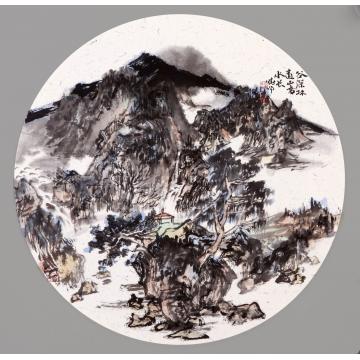 刘晓阳国画山水团2012扇3字画之家