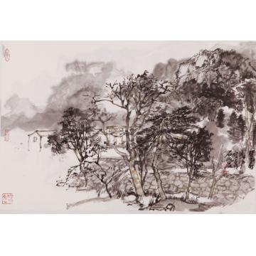刘晓阳国画山水2013太行写生13，68x45字画之家