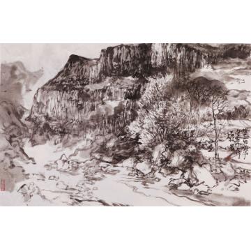 刘晓阳国画山水2013太行写生11，68x45字画之家