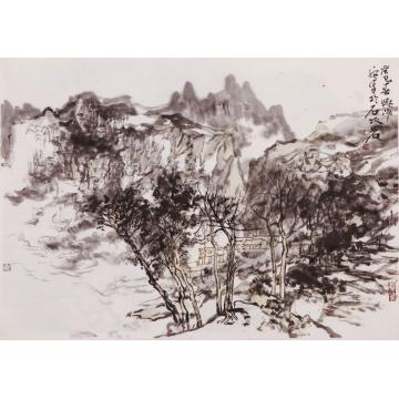 刘晓阳国画山水2013太行写生9，68x45字画之家