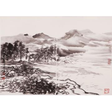 刘晓阳国画山水2013太行写生8，68x45字画之家