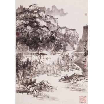 刘晓阳国画山水2013太行写生3，68x45字画之家