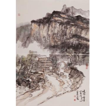 刘晓阳国画山水2013太行写生2，68x45字画之家