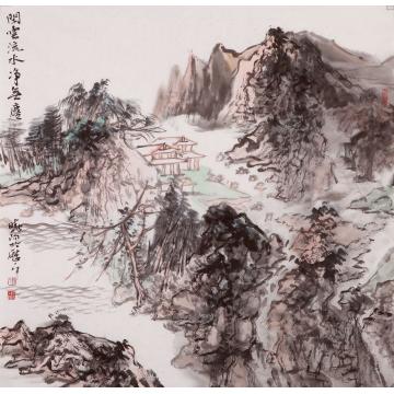 刘晓阳国画山水2014闲云流水字画之家