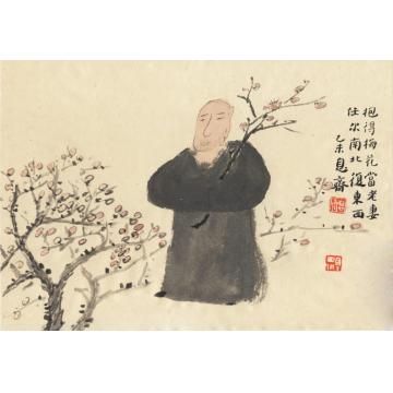 刘元堂国画人物抱得梅花字画之家